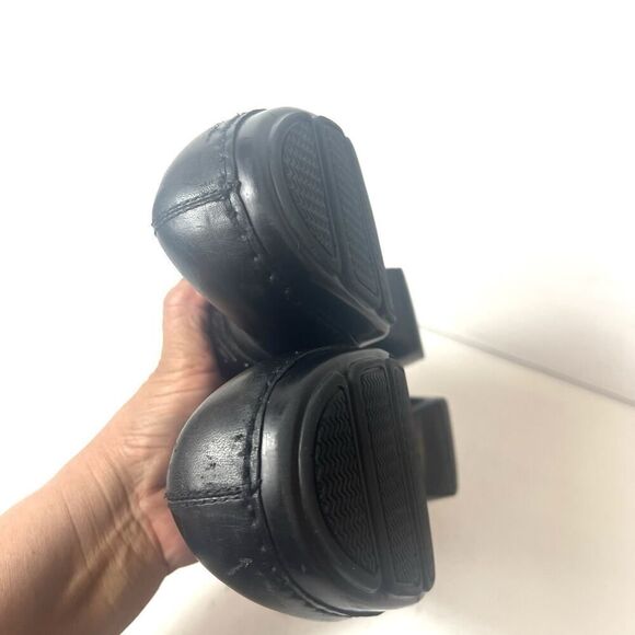 Dansko Black Leather Clog Women's EU 38 US 7.5-8 Comfort Mule Slip On Work Shoes - Picture 7 of 11